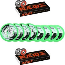Labeda Shooter Inline Roller Hockey Wheels HILO SET 68mm / 76mm Bones Reds
