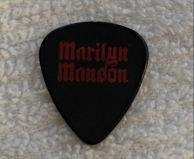 MARILYN MANSON BAND Logo JOHN 5 Concert Holywood Tour GUITAR PICK
