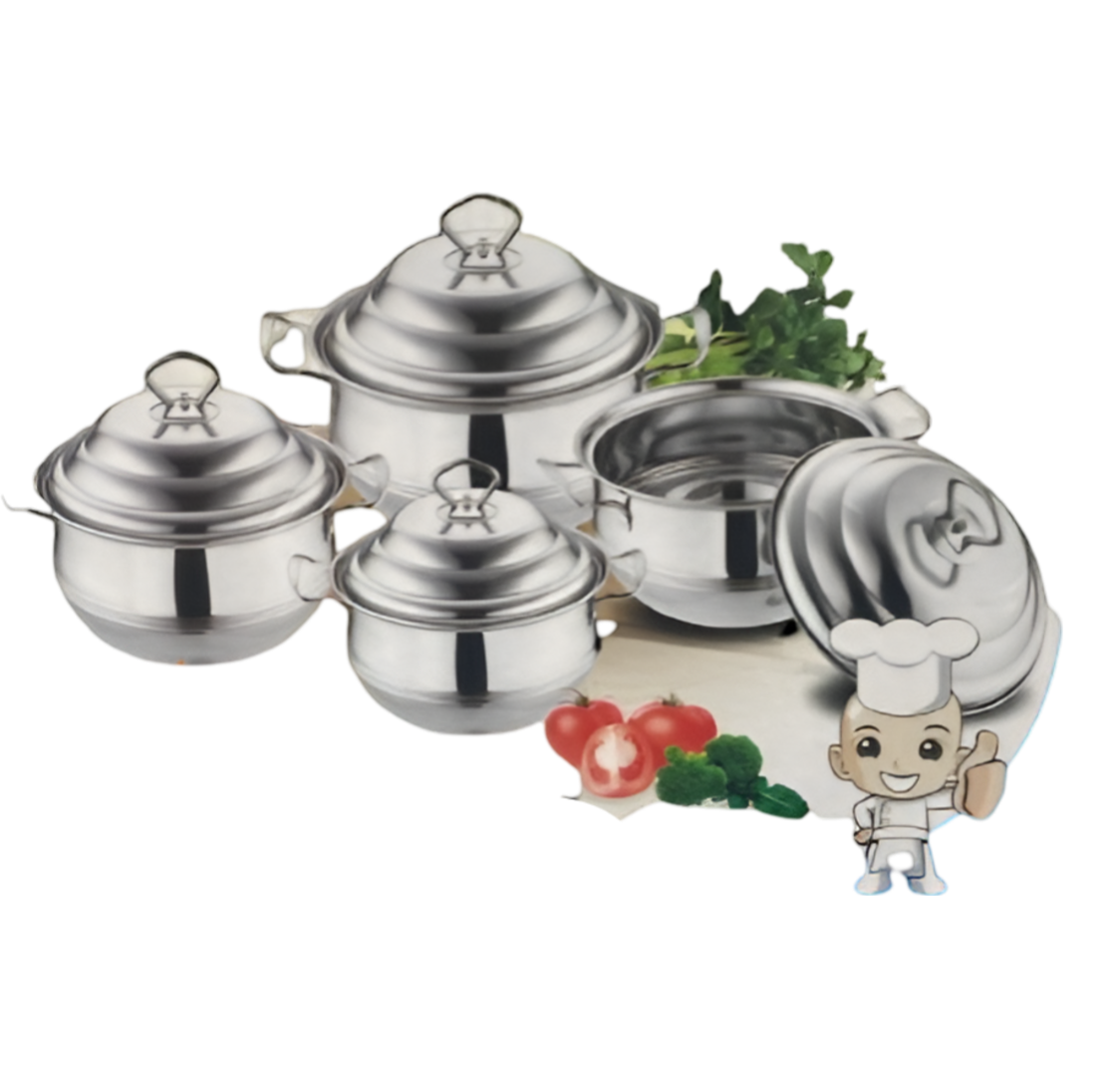 5-Piece Ceramic Non-Stick Cookware Set