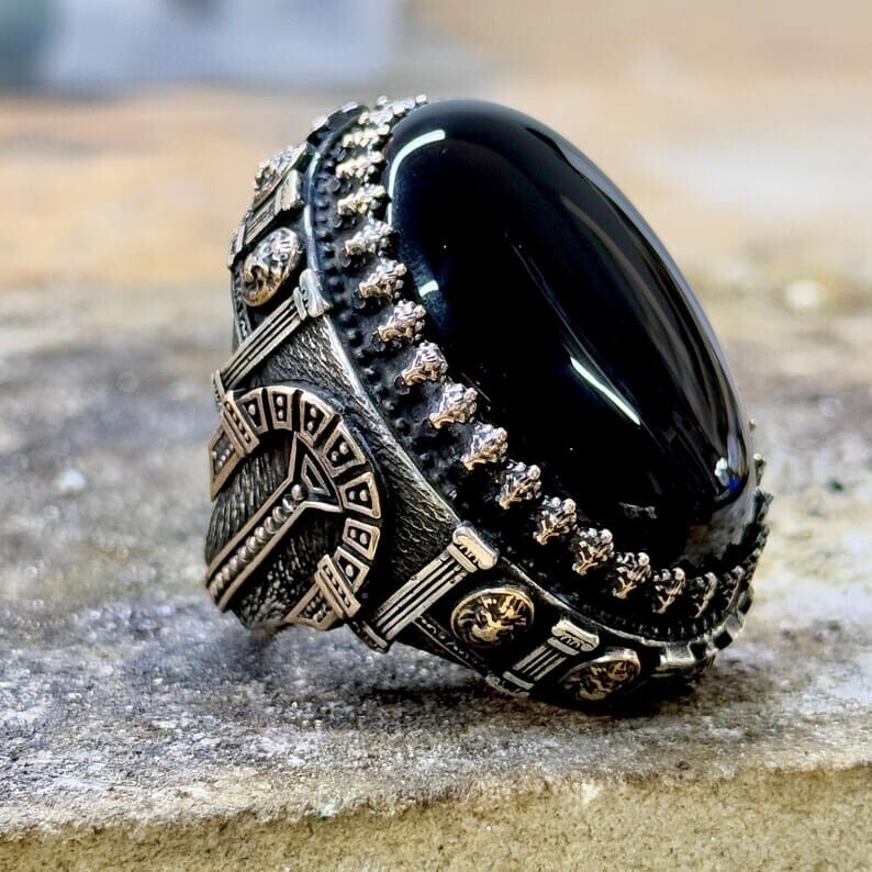 【17号】strong MILON (BLACK ONYX) ours strong milon リング 17号 STRONG MILON (BLACK ONYX) 17号 MILON