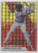 2021 Panini Mosaic Choice Fusion Red & Yellow Prizm 41/64 Cedric Mullins 0p0
