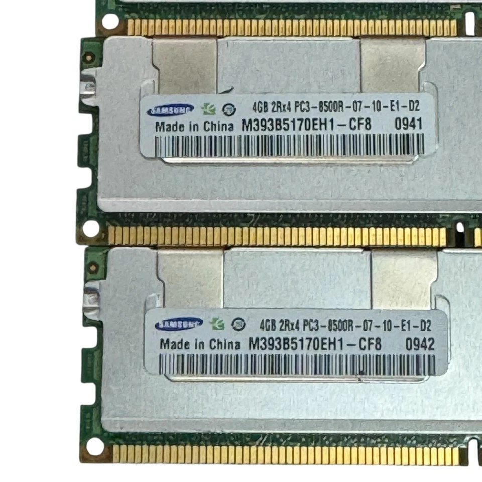 Lote De 8 SAMSUNG 4GB - 2Rx4 PC3-8500R-07-10-E1-D2 - M393B5170FHD-CF8 Foto 2 de 2