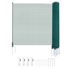 Uimoso Temporary Fence Netting with Posts 3 x 49.2 FT Plastic Safety Mesh Fence