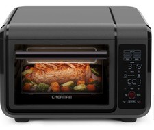 Chefman Air Fryer Toaster Oven Combo, 15 Qt. Oven f Oven Air Fryer Combo   Black