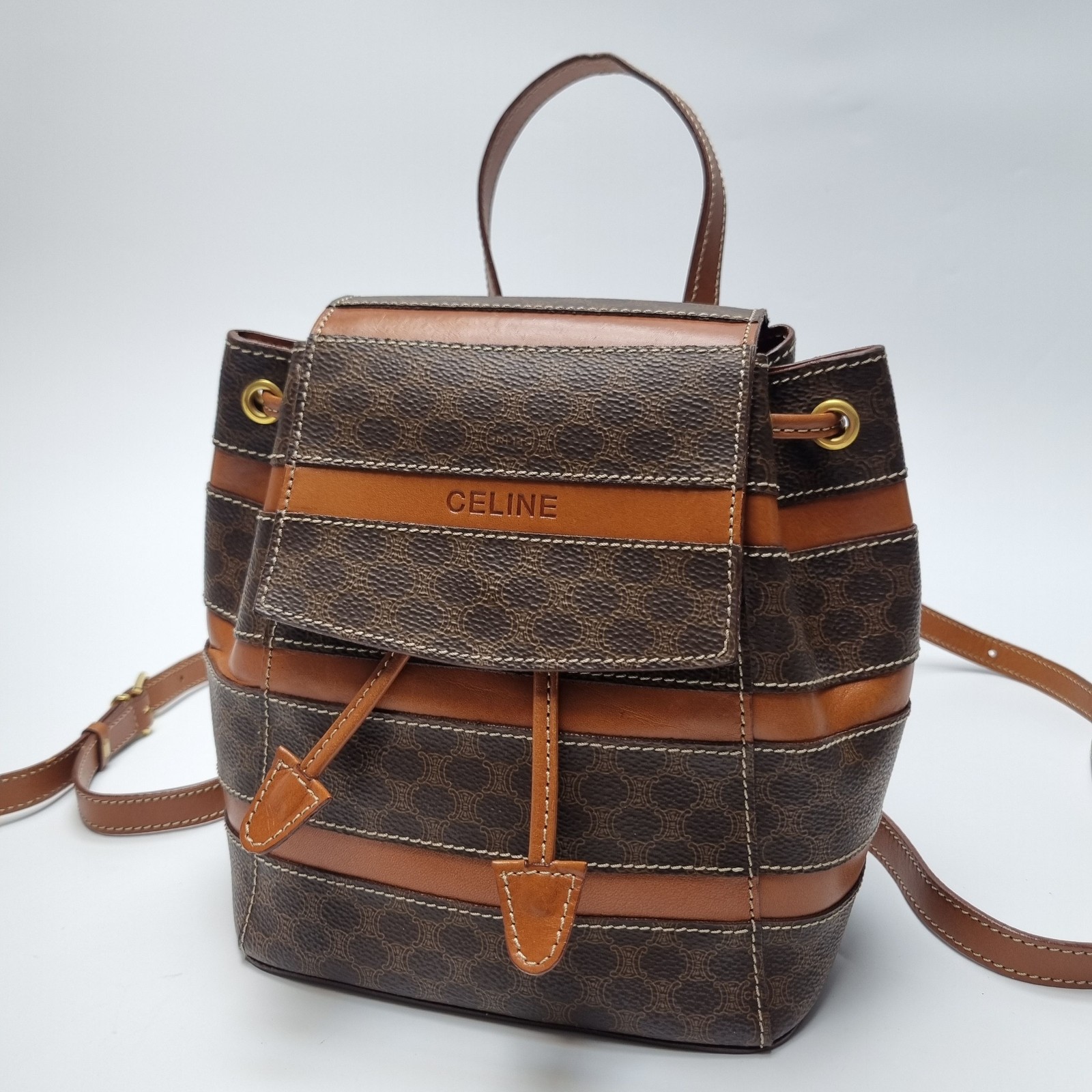 Celine Striped Micro Backpack (Highest Quality, Rare 151766957 image 3