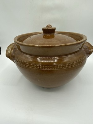 Vintage Pottery Pearsons of Chesterfield Brown Casserole Dish Made In England