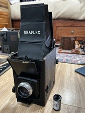 RB Graflex Series B w/Ektar F4.8 127mm lens. MODIFIED to use 120 film back.