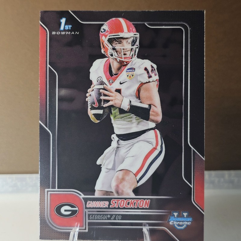 2025 Bowman Chrome University Gunner Stockton 1st Bowman #131 Georgia