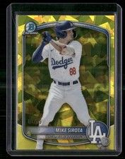 2025 Bowman Draft #BDC-11 Mike Sirota Sapphire Yellow /75