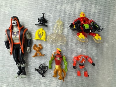 BEN 10 FIGURE LOT 5  HEX & Omnitrix Challenge Battle Mini Ultimate Crystal