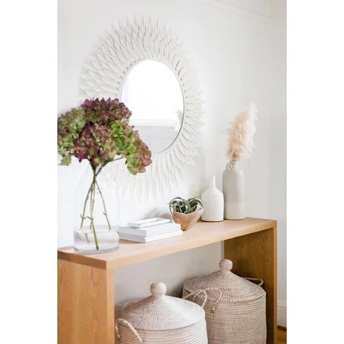 Crystorama BRH-M530-MT Broche 30 X 30 inch Matte White Mirror - Picture 6 of 7