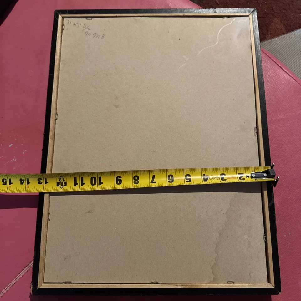 Vintage Frame Brass and Copper Engraved - Image 4 of 4