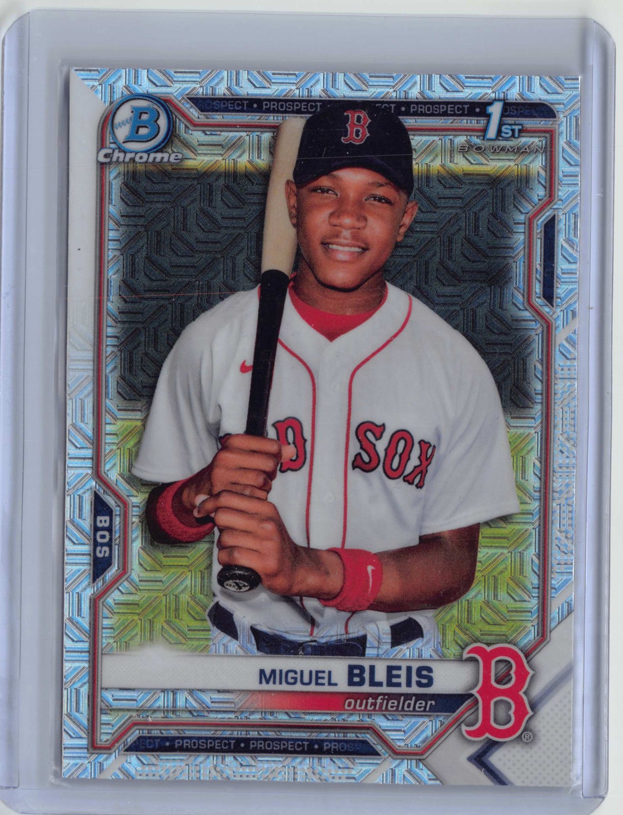 2021 Bowman Chrome #BCP-167 Miguel Bleis Prospects Mojo Refractor