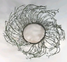 Pip Berry White Candle Wreath 4" Inside / 10" Outside Diameter All Seasons