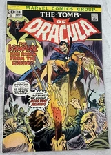 Original Comic The Tomb Of Dracula #14 Marvel Comics Group
