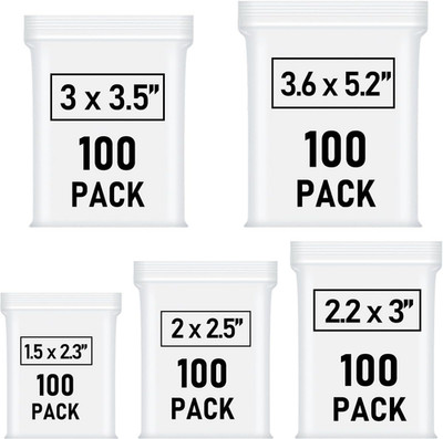 500 Pcs Small Plastic Bags, Small Bag, Mini Baggies, Jewelry Bag Clear Plastic,