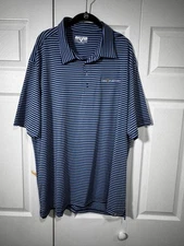 NEW XXL LEVELWEAR Golf Wear, Light Blue and Navy Blue Stripes