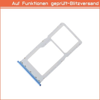 Für Xiaomi Redmi Note 6 Pro Sim Karten Tray Halter Sim Tray Blau Blue