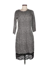AB Studio Women Gray Cocktail Dress M