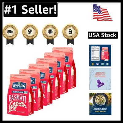 California Basmati Rice - Nutty Aromatic Long Grain, Gluten-Free, Pack of 6