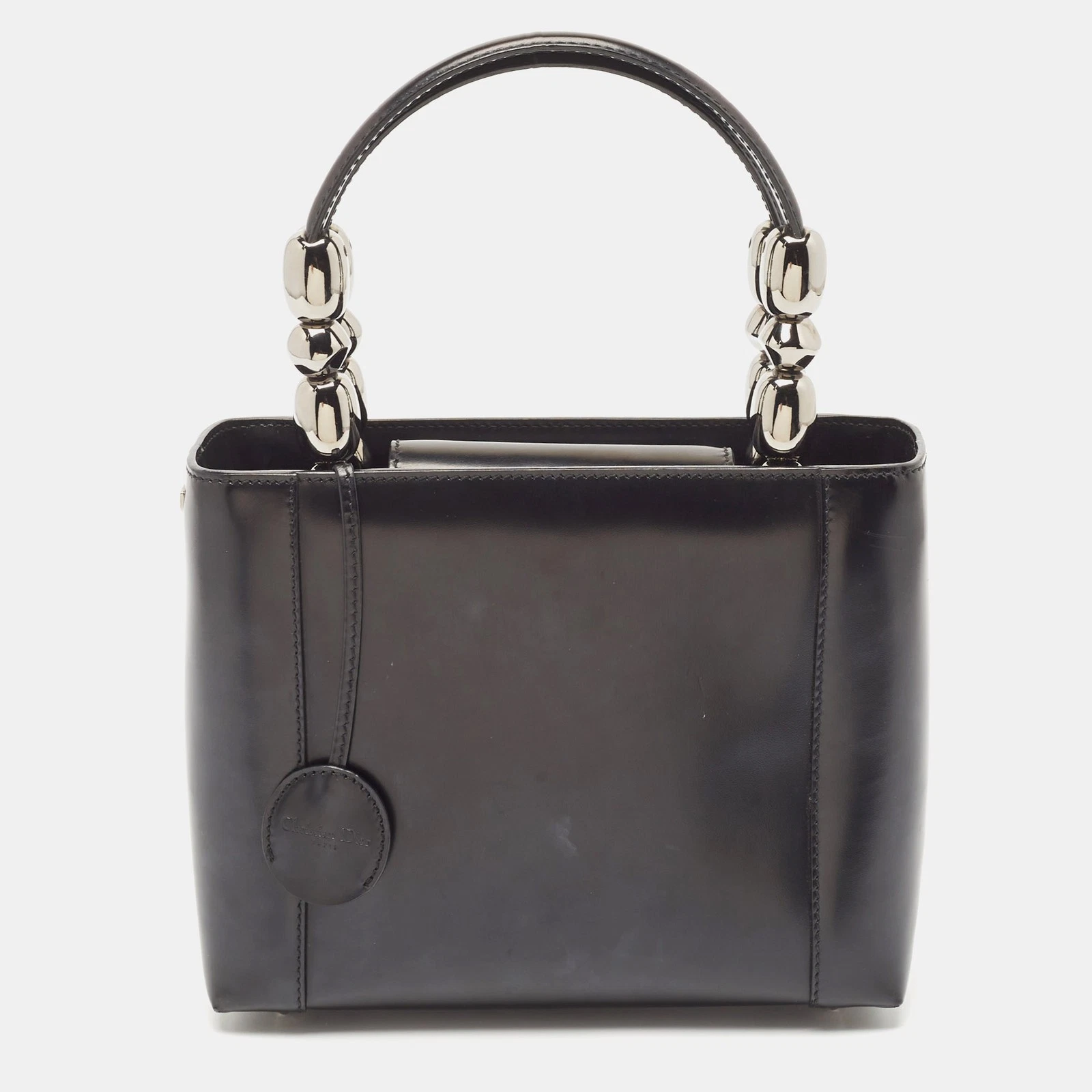 Sac cabas Dior en cuir noir Malice