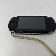 Broken Sony PSP-1001 Black Console - Cracked Screen - For Parts Repair