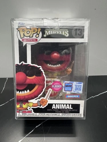 Funko POP! The Muppets Animal FLOCKED LE 1500 NYCC 2024 CON Sticker Exclusive