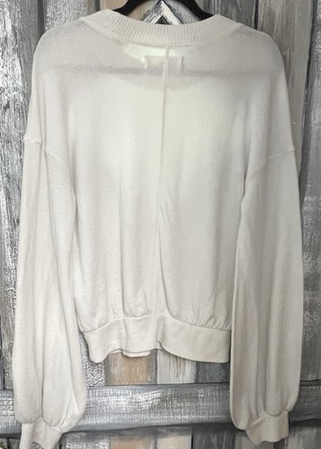 Free People FP Beach Oversized Sweatshirt Cozy Balloon Sleeves Tunic Coastal - Picture 5 of 7