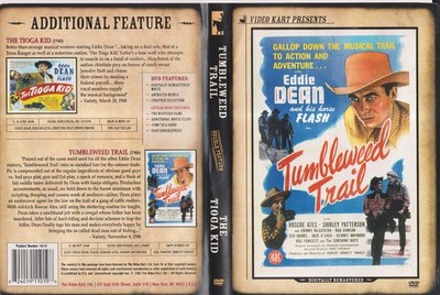 Tumbleweed Trail/Tioga Kid - Eddie Dean (2 DVD Set) W/chapter index W/Case Nice!