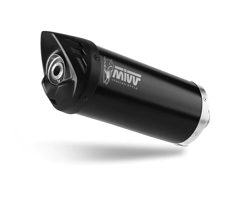 Terminale di Scarico Mivv MOVER Acciaio Nero per YAMAHA TRICITY 300 2021 > 2024 - Immagine 2 di 4