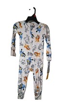 Toddlers 18month Bluey One-Piece Sleeper Zip- Up Pajama New