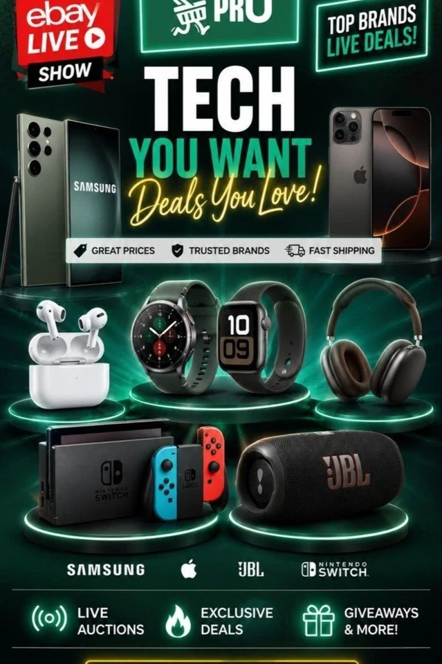 ⚡ APPLE • SAMSUNG • JBL LIVE AUCTION | Incredible Tech Deals You Can't Miss