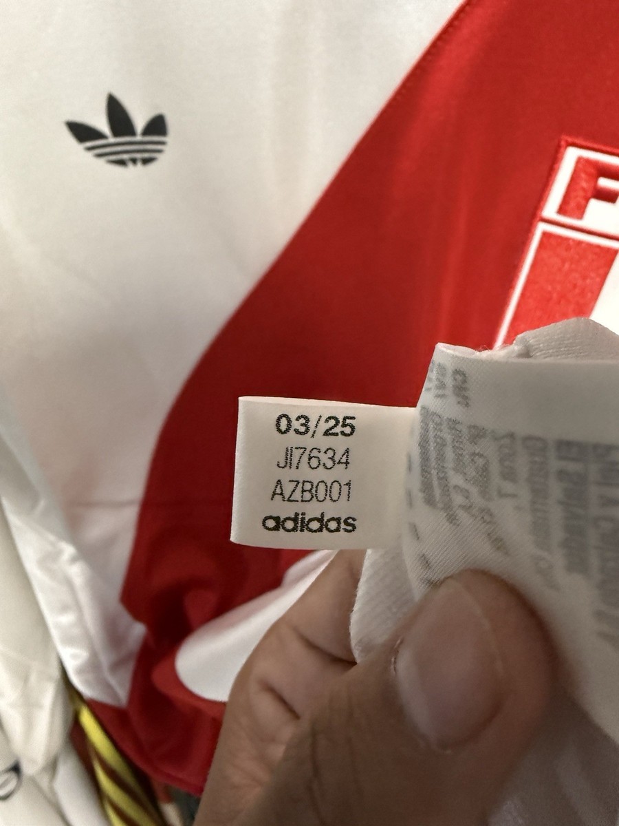 adidas PERU 1978 Remake Soccer Long Sleeve Jersey #10 Sizes Small