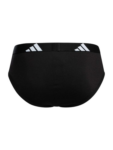 Adidas Men's 3 Pack Active Flex Cotton Briefs, Black - Picture 4 of 6