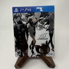 Persona 5 SteelBook Launch Edition Sony PS4 Video Game Atlus RPG Complete Case
