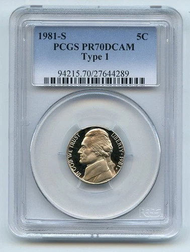1981-S Jefferson Nickel Proof — photo from another recent sale