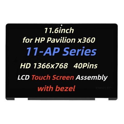 11.6'' for HP Pavilion x360 11-AP0014NR LCD Touch Screen Display Assembly w/Bezel