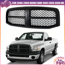For 2006-2008 Ram 1500 2500 3500 Front Bumper Grille Grill Black Laramie Style