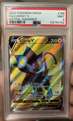 2022 Pokemon Astral Radiance #168 Full Art Luxray V PSA 9
