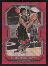 2021 Panini Prizm WNBA #44 Angel McCoughtry Prizms Ruby Wave