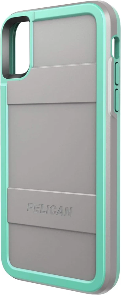 Pelican Protector Phone Case for iPhone Xs & X (Gray/Aqua) Grey/Aqua  - Image 4 of 4