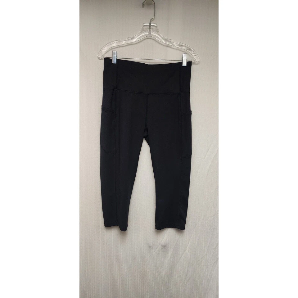 Leggings capri Olka leopardo/leggings negros talla grande Foto 4 de 4