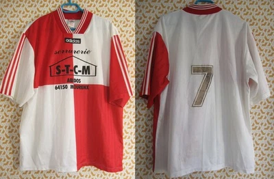 Maillot Adidas vintage Mourenx Abidos 90'S Football Porté 7 Shirt Homme - XL - Photo 1/4