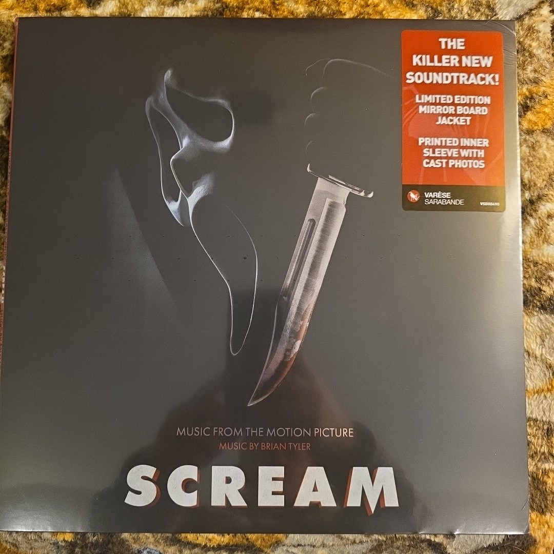 Scream Soundtrack Vinyl Record Limited Edition Mirror Board Jacket