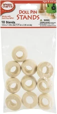 6 Pack - Pepperell Crafts Doll Pin Stands 10/Pkg-5"X1.125" - WP02