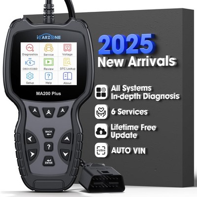 ICARZONE All Systems Bi-Directional Diagnostic Scan Tools MA200 Plus Code... 
