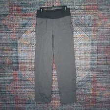 prAna womens heathered charcoal Summit nylon yoga hiking pants Mx32 NWT