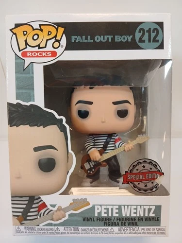 Funko POP! Rocks Fall Out Boy Pete Wentz Stripes Shirt Special Edition #212