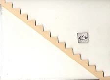 Stair Stringer 14 steps NE897   14" miniature dollhouse 1/'12 scale wood 1pc