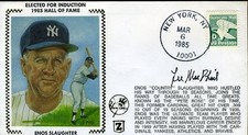 Lee Macphail Yankees Signed Jsa Cert Sticker Fdc Authentic Autograph